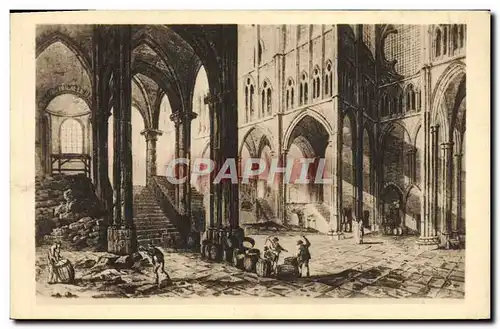 Cartes postales Eglise abbatiale de Saint Denis Vue interieure