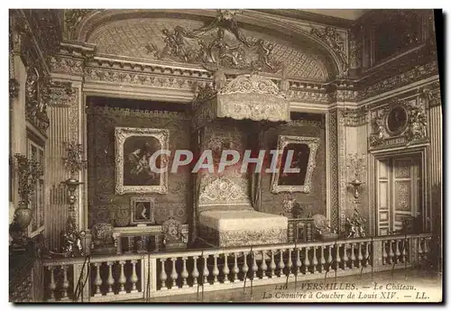 Cartes postales Versailles Le Chateau chambre a coucher de Louis XIV