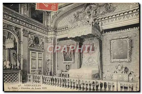 Cartes postales Versailles La Palais Chambre de Louis XIV