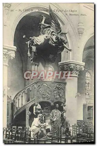 Cartes postales St Cloud Interieur de l&#39Eglise La Chaire