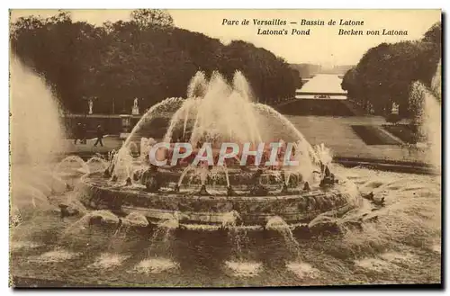 Cartes postales Parc de Versailles Bassin de Latone