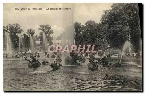 Cartes postales Parc de Versailles Le Bassin du Dragon