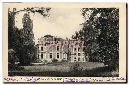 Cartes postales Chateau de la Martiniere par Orsay