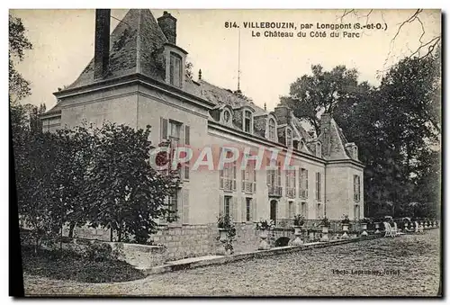 Cartes postales Villebouzin par Longpont Le chateau a cote du parc