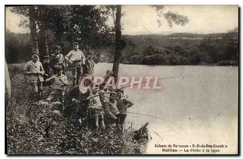 Ansichtskarte AK Colonie de Vascaces ND de Bon Espoir Buillon La peche a la ligne Enfants TOP