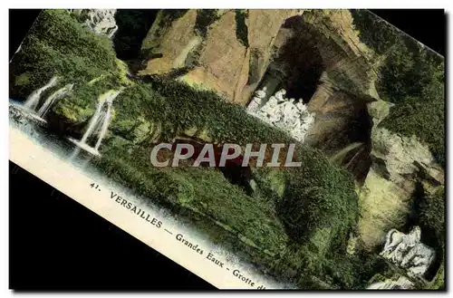 Cartes postales Versailles Grandes Eaux Grotte d&#39Apollon