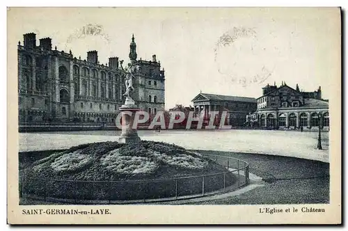 Cartes postales Saint Germain En Laye L&#39Eglise Et le chateau