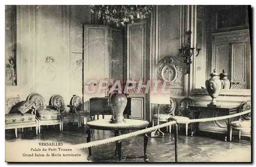 Cartes postales Versailles Palais Du Petit Trianon Grand salon de Marie Antoinette