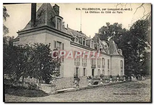 Ansichtskarte AK Villebouzin Par Longpont Le chateau du cote du parc