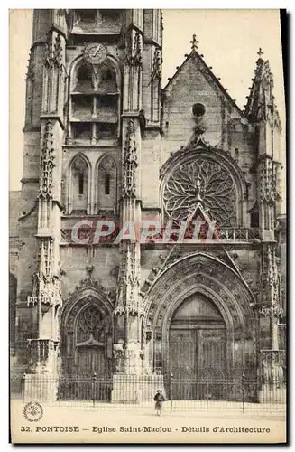 Cartes postales Pontoise Eglise Saint Maclou