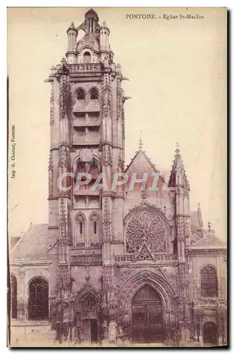 Cartes postales Pontoise Eglise St Maclou