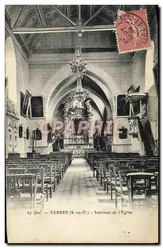 Cartes postales Yerres Interieur de L'Eglise