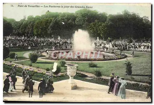 Cartes postales Parc De Versailles Les Parterres Le Jour Des Grandes Eaux