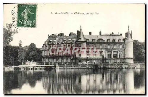 Ansichtskarte AK Rambouillet Chateau Vu Des iles