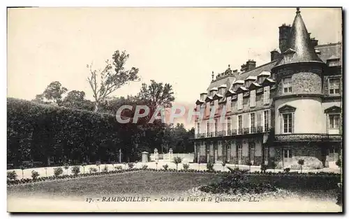 Cartes postales Rambouillet sortie du Parc et le Quinconce