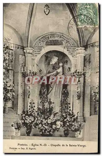 Cartes postales Pontoise Eglise ND Chapelle de la sainte vierge