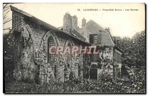 Cartes postales Luzarches Propriete Broca les ruines
