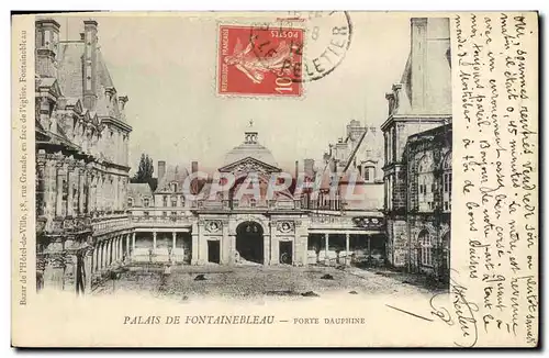 Cartes postales Palais De Fontainebleau Porte Dauphine