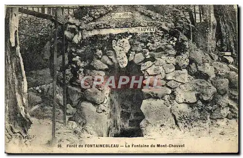 Cartes postales Foret De Fontainebleau La Fontaine Du Mont Chauvet