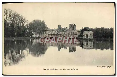 Cartes postales Fontainebleau Vue Sur L&#39Etang