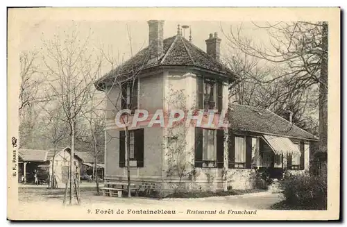 Cartes postales Foret De Fontainebleau Restaurant De Franchard