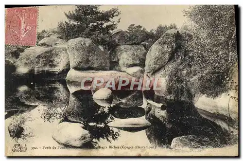 Cartes postales Foret De Fontainebleau Mare aux Biches Gorges d&#39Apremont