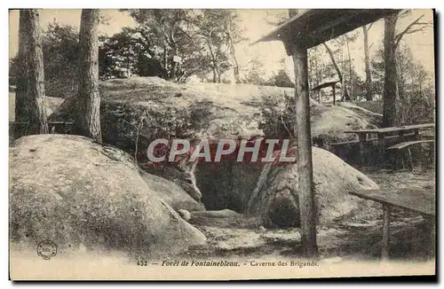 Ansichtskarte AK Foret De Fontainebleau Caverne des Brigands