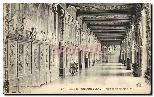 Ansichtskarte AK Palais De Fontainebleau Galerie de Francois 1er