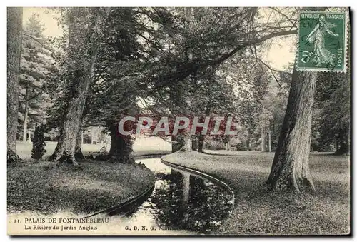 Ansichtskarte AK Palais De Fontainebleau La Riviere du jardin anglais