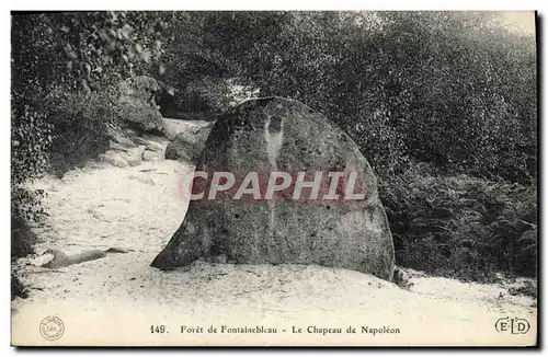 Ansichtskarte AK Foret De Fontainebleau Le Chapeau De Napoleon 1er