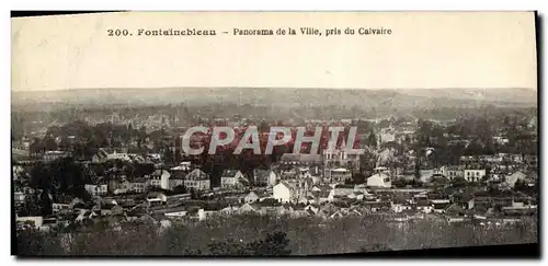 Ansichtskarte AK Fontainebleau Panorama de la ville pris du caivaire