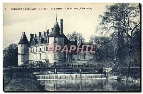 Cartes postales Fontenay Tresigny Le Chateau Vue Du Parc