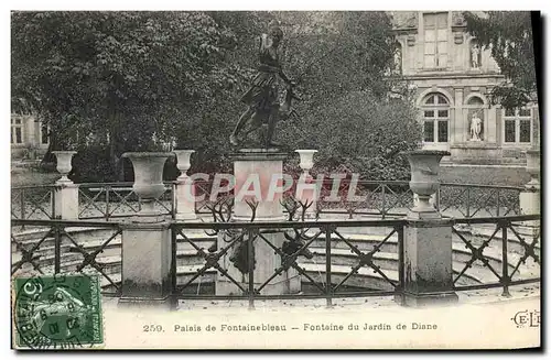 Cartes postales Palais De Fontainebleau Fontaine Du Jardin De Diane