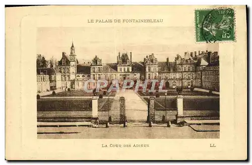 Cartes postales Le Palais De Fontainebleau La Cour Des Adieux