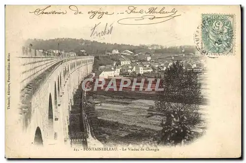 Ansichtskarte AK Fontainebleau Le Viaduc De Changis