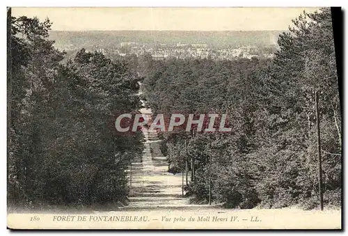 Cartes postales Foret De Fontainebleau Vue Prise Du Mail Henri IV