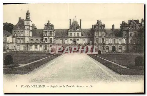 Cartes postales Fontainebleau Facade Sur La Cour Des Adieux