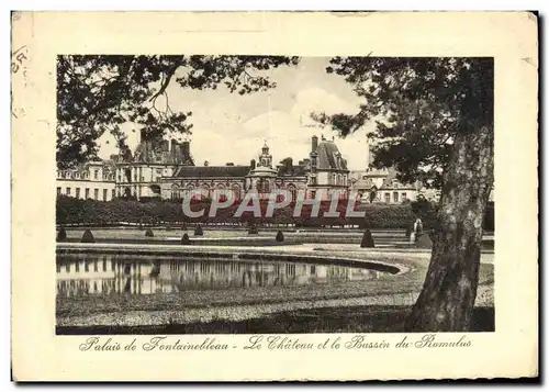 Ansichtskarte AK Palais De Fontaiebleau Le Chateau et le bassin de Romulus