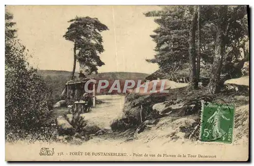 Cartes postales Foret De Fontainebleau Point de vue du plateau de la tour Denecourt