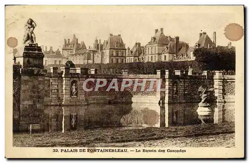 Ansichtskarte AK Palais De Fontainebleau Le Bassin Des Cascades