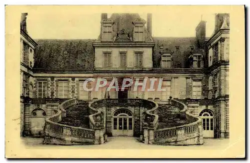 Ansichtskarte AK Chateau De Fontainebleau Escalier En Fer A Cheval