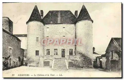 Cartes postales Nemours Le Chateau Et La Tour