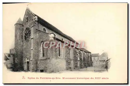 Cartes postales Eglise De Ferrieres En Brie Monument Historiqe