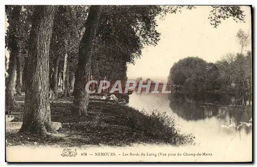 Cartes postales Nemours Les bords Du Loing