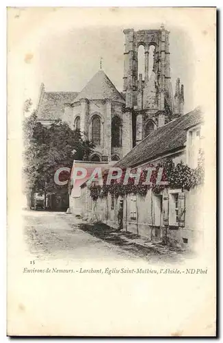 Cartes postales Environs De Nemours Larchant Eglise Saint Malbieu L&#39Abside