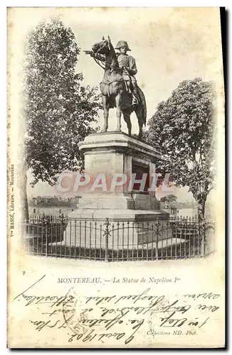 Cartes postales Montereau La Statue De Napoleon 1er