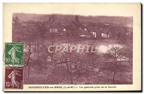 Cartes postales Soignolles En Brie Vue generale Prise De La Burelle