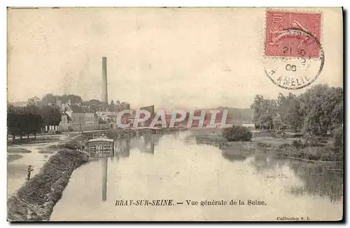 Cartes postales Bray Sur Seine Vue generale De La Seine