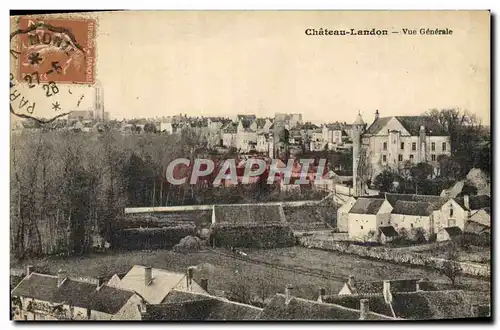 Cartes postales Chateau Landon Vue generale