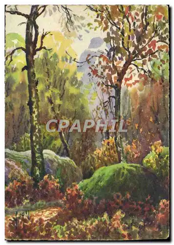 Cartes postales Fontainebleau La Foret Rochers d&#39Avon